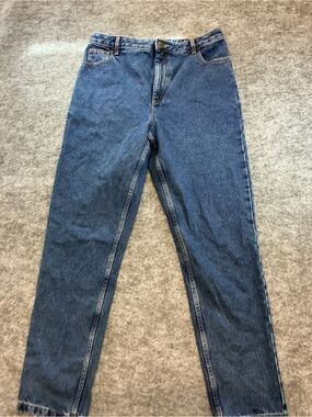 Lucy & Yak Classic Blue Denim Straight Leg Jeans Size 30